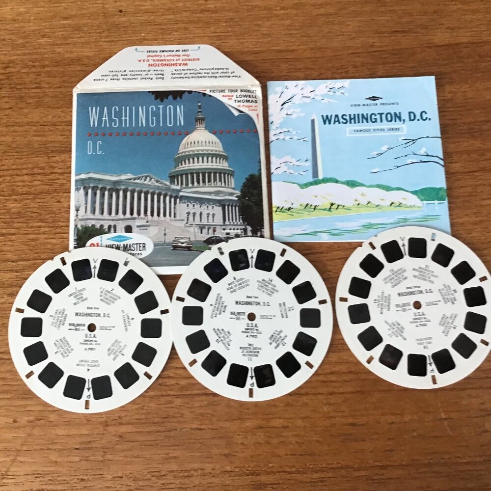 View-Master Reels Washington DC Original Sleeve Booklet Sawyer's A 790